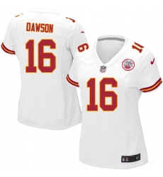 Women's Nike Kansas City Chiefs #16 Len Dawson Game White NFL Jersey