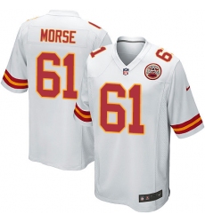 Men's Nike Kansas City Chiefs #61 Mitch Morse Game White NFL Jersey