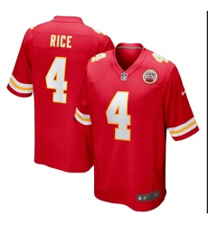 Men's Kansas City Chiefs #4 Rashee Rice Limited Football Stitched Jersey