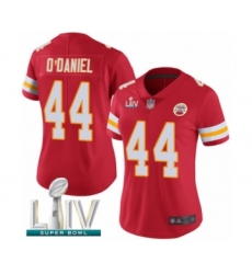 Women's Kansas City Chiefs #44 Dorian O'Daniel Red Team Color Vapor Untouchable Limited Player Super Bowl LIV Bound Football Jersey